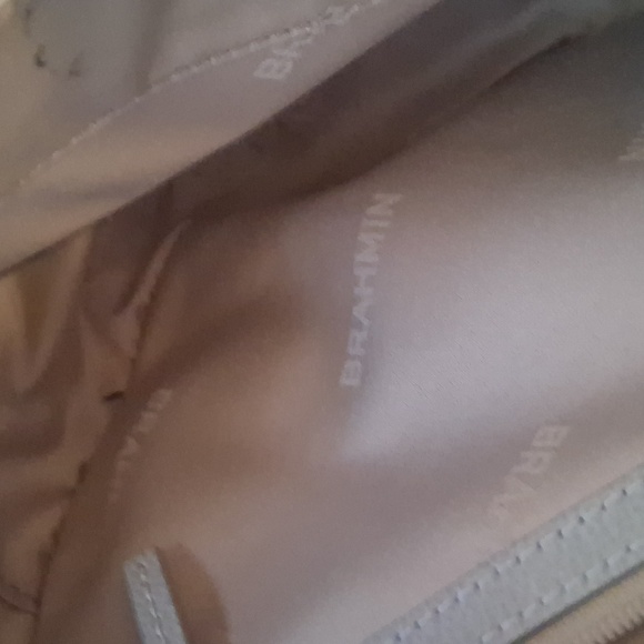 Brahmin Light Blue/GrayCroc-Embossed Crossbody Bag - Picture 3 of 4